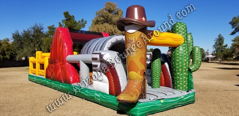 Western themed obstacle course rental Phoenix Arizona